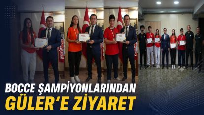 Bocce Şampiyonlarından Güler'e Ziyaret