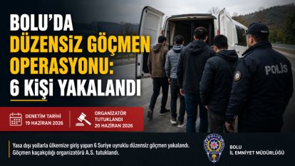 Bolu'da Düzensiz Göçmen Operasyonu: 6 Kişi Yakalandı
