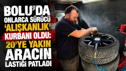 Bolu'da onlarca sürücü ‘alışkanlık' kurbanı oldu: 20'ye yakın aracın lastiği patladı