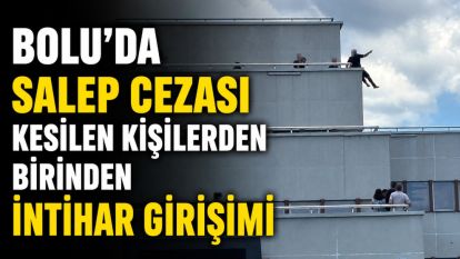 Bolu'da salep cezası kesilen kişilerden birinden intihar girişimi
