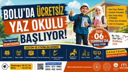 Bolu'da ücretsiz yaz okulu başlıyor