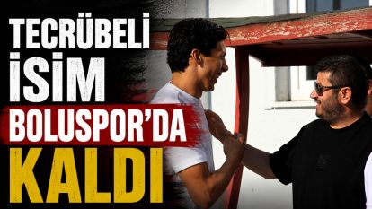 Tecrübeli İsim Boluspor'da Kaldı