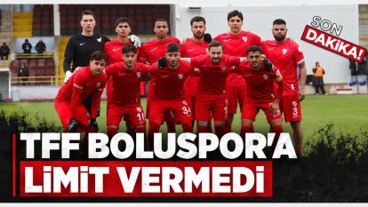 TFF Boluspor'a Limit Vermedi