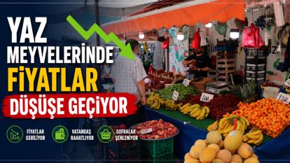 Yaz meyvelerinde fiyatlar düşüşe geçiyor