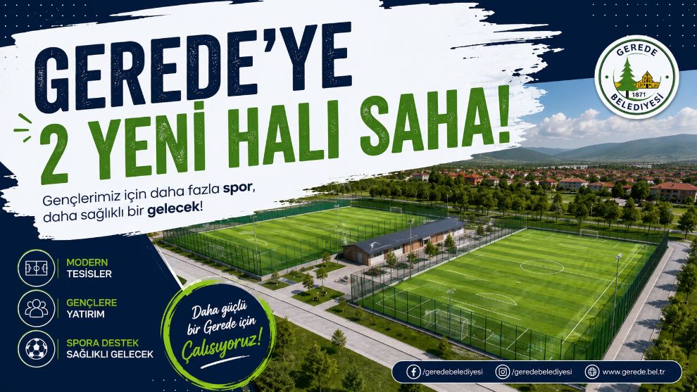 Gerede'ye 2 Yeni Halı Saha!