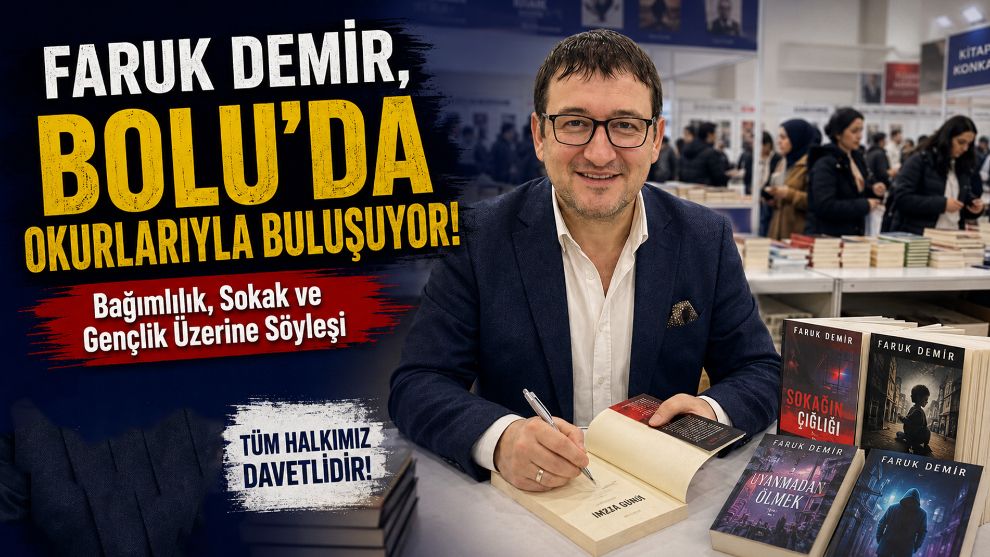 Faruk Demir, Bolu'da Okurlarıyla Buluşuyor: Bağımlılık, Sokak ve Gençlik Üzerine Söyleşi