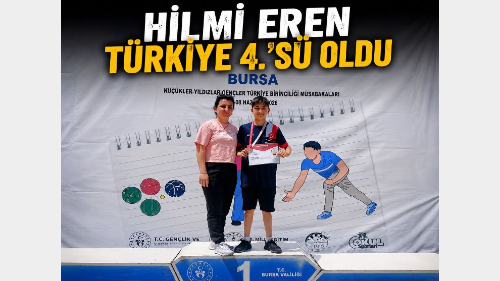 Hilmi Eren Türkiye 4.'sü Oldu