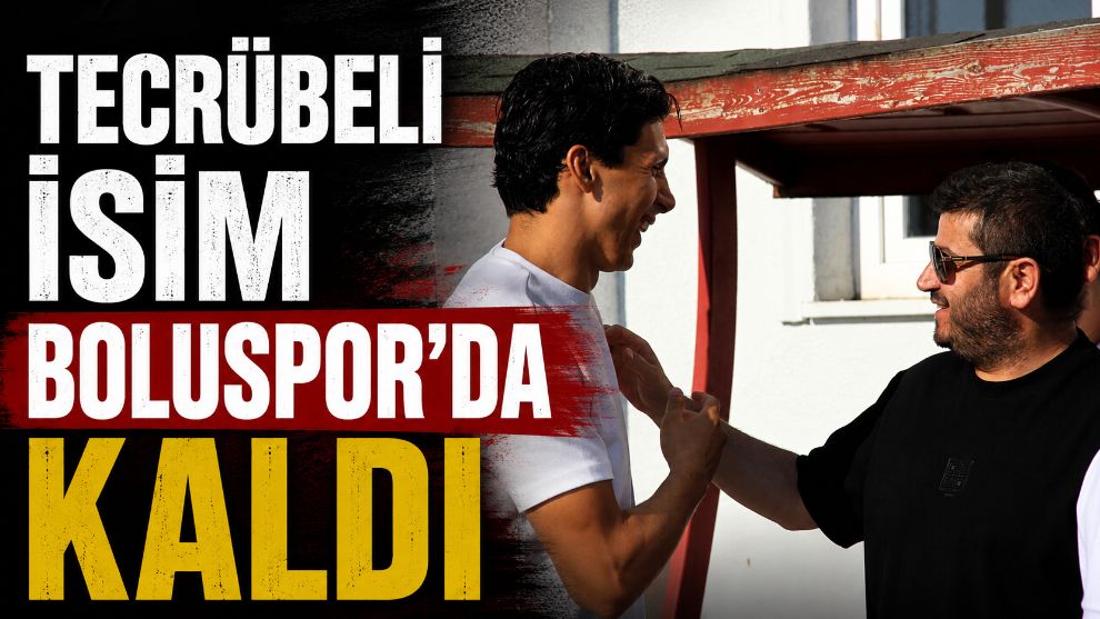 Tecrübeli İsim Boluspor'da Kaldı