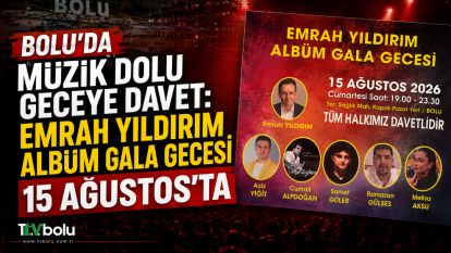 Boluda Müzik Dolu Geceye Davet: Emrah Yıldırım Albüm Gala Gecesi 15 Ağustosta