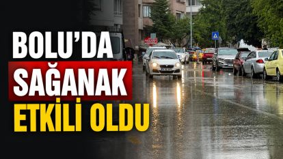 Bolu'da sağanak etkili oldu