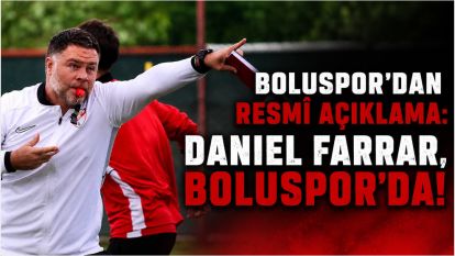 Boluspor'dan Resmi Açıklama: Daniel Farrar, Boluspor'da!