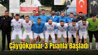 Çaygökpınar 3 Puanla Başladı