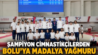 Şampiyon cimnastikçilerden Bolu'ya madalya yağmuru