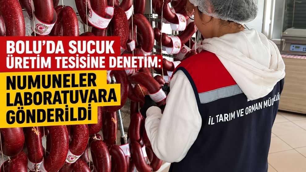Bolu'da Sucuk Üretim Tesisine Denetim: Numuneler Laboratuvara Gönderildi