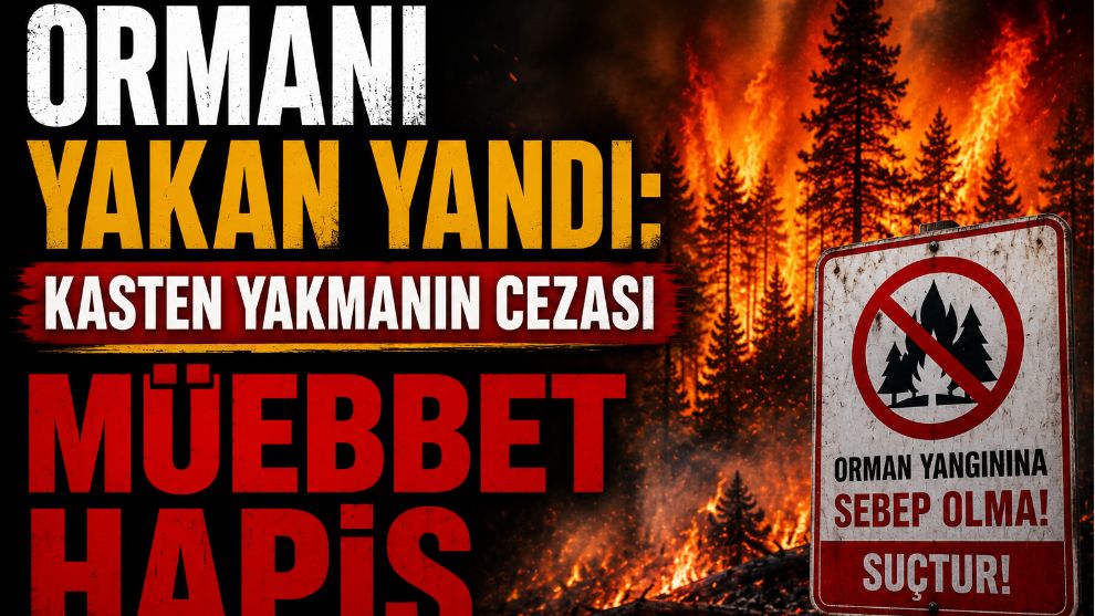 Ormanı Yakan Yandı: Kasten Yakmanın Cezası Müebbet Hapis